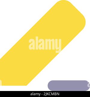 Hinweis: Symbol für die Benutzeroberfläche mit flacher Farbe Stock Vektor