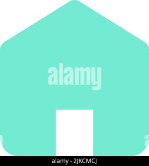 Home Flat Color ui-Symbol Stock Vektor