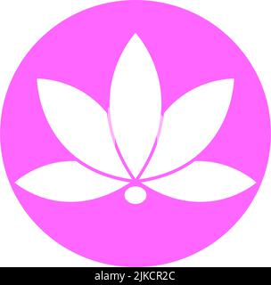 lotus Blume Symbol Vektor Illustration Design Stock Vektor