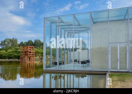 Langen Foundation, Raketenstation, Gebäude von Tadao Ando Stockfoto