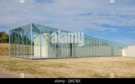 Langen Foundation, Raketenstation, Gebäude von Tadao Ando Stockfoto