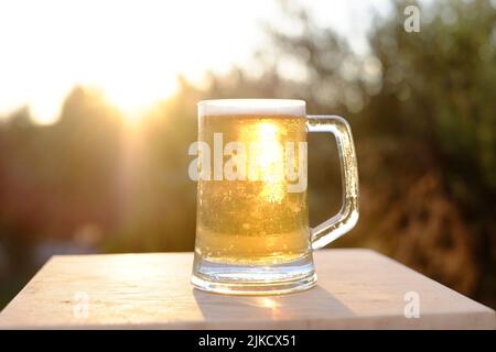 Eiskalten Bier Stockfoto