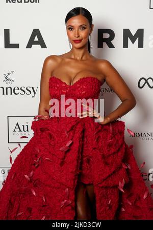 Maya Jama bei der GRM Gala im Kensington Palace in London. Bilddatum: Montag, 1. August 2022. Stockfoto