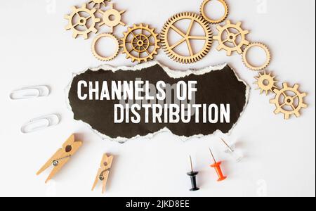 Geschäftsleben. Vertriebskanal Stockfoto