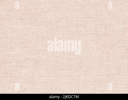 Canvas Textur Hintergrund aus Baumwolle natürlichen Stoff Tuch in Pastellrosa für Tapeten. Stockfoto