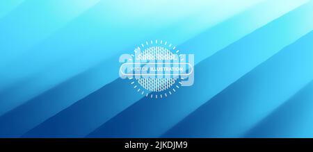 Blau abstrakt Hintergrund von geraden Linien. Konzept der Abdeckung mit dynamischen Wirkung. Moderne Bildschirm. Vector Illustration für Design. Stock Vektor