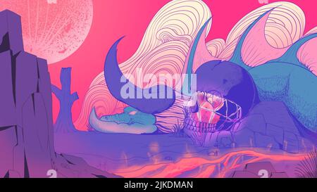 Dies ist ein Beispiel für die schwer zu erfolgende Liebe Stockfoto