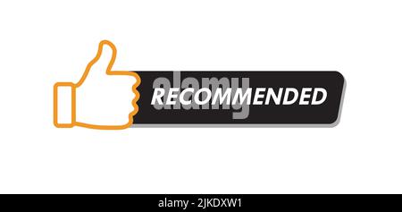 Empfohlen Wie Banner Video Content Creator Channel Icon Element Marketing Promotion Stock Vektor