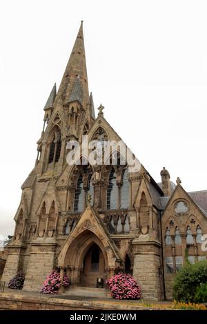 Außenansicht der schottischen Kirche, Kelso North Parish Church, Roxburgh Street, Kelso, Schottland, Großbritannien Stockfoto