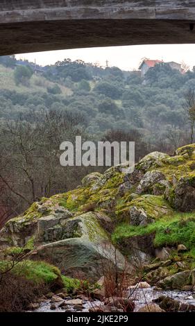 Parque Regional del Curso Medio del Río Guadarrama en Galapagar, Comunidad de Madrid, España Stockfoto