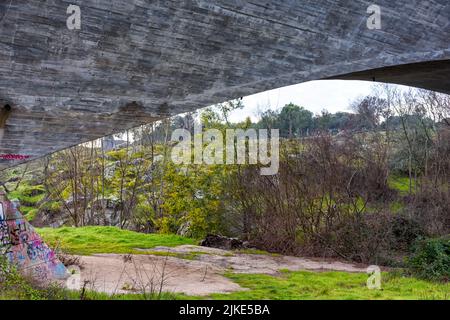 Parque Regional del Curso Medio del Río Guadarrama en Galapagar, Comunidad de Madrid, España Stockfoto