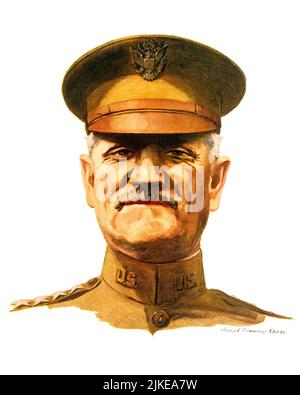 1910S GENERAL JOHN JOSEPH PERSHING KOMMANDANT DER AEF AMERICAN EXPEDITIONARY FORCES AN DER WESTFRONT WÄHREND DES WELTKRIEGES 1 - KH13562 NAW001 HARS EXPRESSIONS MIDDLE-AGED NORTH AMERICA MIDDLE-AGED MAN EYE CONTACT NORTH AMERICAN SCHNURRBART KOPF UND SCHULTERN ABENTEUER-STRATEGIE SCHNURRBÄRTE MUT FÜHRUNG STERN-WELTKRIEGE JOSEPH WELTKRIEG GESICHTSHAAR BESETZUNGEN UNIFORMEN KRÄFTE AEF-KOMMANDANT EXPEDITIONARY PERSHING WELTKRIEG EINE WW1 KAUKASISCHE ETHNIE LITERARISCHE VERDAUUNG ALTMODISCH STRENG Stockfoto