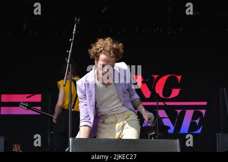 Zach Lount Von King No One Performing Live On Stage In Concert, Tag 3 Des Victorious Festival 2021 Stockfoto