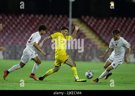 Foto Alessandro Garofalo/LaPresse30 Luglio 2022 Salerno, Italia - US Salernitana vs Reggina 1914 - amichevole estive prima trofeo Angelo Iervolino. Stadio Arechi. Nella foto: Antonio Iervolino (US Salernitana 1919); 30. Juli 2022 Salerno, Italien - US Salernitana vs Reggina 1914, Sportfußball, Sommerfreundschaftsspiel Erstes Angelo Iervolino Pokal Arechi Stadion. Im Bild: Antonio Iervolino (US Salernitana 1919); Stockfoto