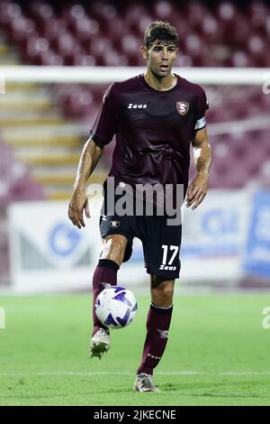 Foto Alessandro Garofalo/LaPresse30 Luglio 2022 Salernitana, Italia - Salernitana vs Adana Demirspor - amichevole estive prima trofeo Angelo Iervolino. Stadio Arechi. Nella foto: Federico Fazio (US Salernitana 1919); Juli 30 , 2022 Salerno, Italien - US Salernitana vs Adana Demirspor, Sportfußball, Sommerfreundschaftsspiel Erstes Angelo Iervolino Pokal Arechi Stadion. Im Bild: Federico Fazio (US Salernitana 1919); Stockfoto