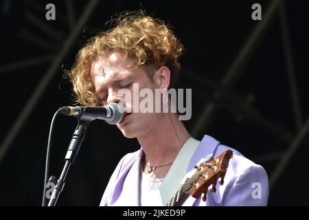 Zach Lount Von King No One Performing Live On Stage In Concert, Tag 3 Des Victorious Festival 2021 Stockfoto