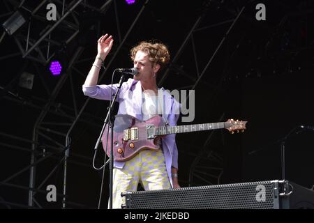 Zach Lount Von King No One Performing Live On Stage In Concert, Tag 3 Des Victorious Festival 2021 Stockfoto