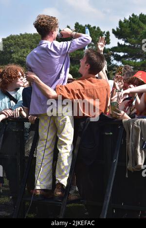 Zach Lount Von King No One Performing Live Off Stage In Concert, Tag 3 Des Victorious Festival 2021 Stockfoto