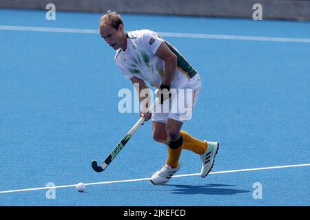 Nichols SPOONER aus Schottland während des Eishockey-Pools der Herren Ein Spiel zwischen Schottland und Südafrika am vierten Tag der Commonwealth Games an der University of Birmingham, Selly Oak, Birmingham, England, am Freitag, 29.. Juli 2022. (Kredit: Mark Fletcher | MI News) Kredit: MI Nachrichten & Sport /Alamy Live News Stockfoto