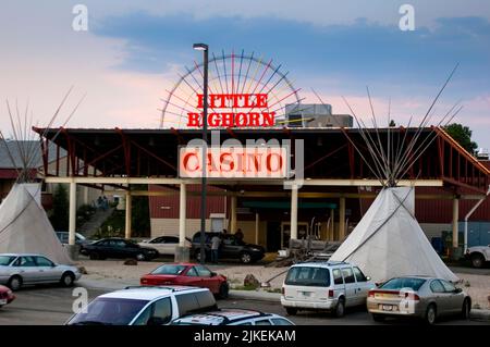 Auf dem Crow Indian Reservation, Crow Agency Montana Stockfoto