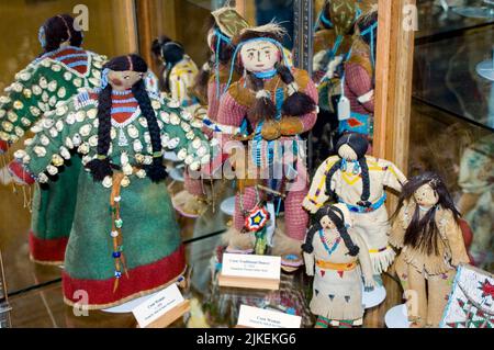 Crow Indian Reservation Museum, Crow Agency Montana Stockfoto