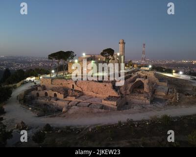 Eine Szenerie des Samuelgrabes, in Israel allgemein als Nebi Samuel oder Nebi Samwil bekannt Stockfoto