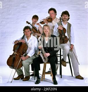 Barbara Thompson mit Medici Streichquartette Stockfoto