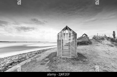 „Lookout“-Skulptur, Lydney Dock, Gloucestershire. Stockfoto