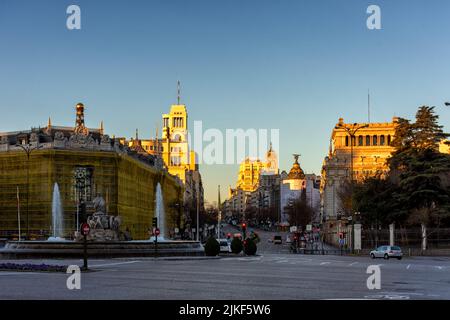 Rathaus von Madrid an der Plaza de Cibeles, Spanien Stockfoto