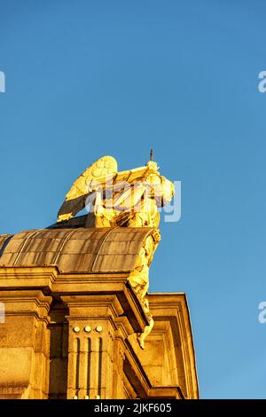 Puerta de Alcalá en la Plaza de la Independencia, Madrid, España Stockfoto