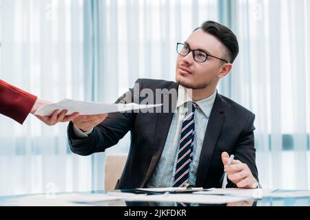 sekretärin Beruf unterstützen Chef Büro Arbeitsbereich Stockfoto