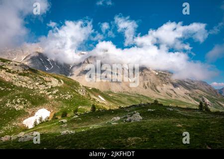 Berglandschaft in Col de La Cayolle, Frankreich Stockfoto