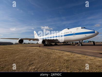 Boeing E-4B Nachtwatch beim Royal International Air Tattoo 2022 Stockfoto