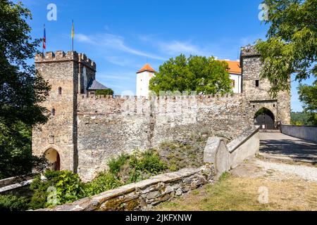 Hrad Bítov, NP Podyjí, Jihomoravský kraj, Burg Ceska republika / Bitov, Flussgebiet Dyje, Südmähren, Tschechische republik Stockfoto