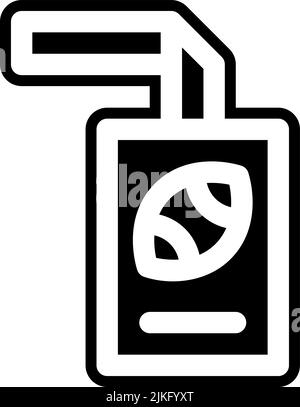 vip-Pass-Symbol, schwarze Vektorgrafik. Stock Vektor