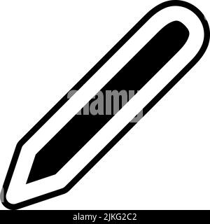 Symbol „Komposition“, schwarze Vektorgrafik. Stock Vektor