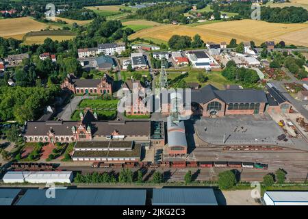 14.08.2021, Deutschland, Nordrhein-Westfalen, Dortmund - LWL Industriemuseum Zollern Kolonie. ZOLLERN Colliery ist eine stilllegte Kohlemine in der Nordwe Stockfoto