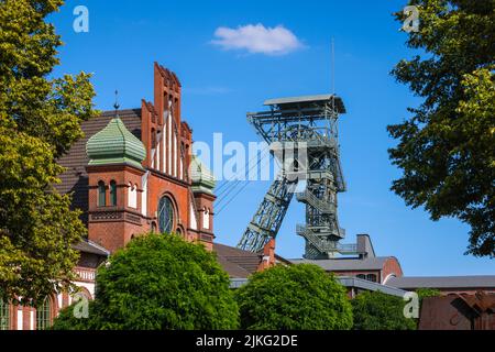 22.04.2022, Deutschland, Nordrhein-Westfalen, Dortmund - LWL Industriemuseum Zollern Kolonie. ZOLLERN Colliery ist eine stilllegte Kohlemine in der Nordwe Stockfoto