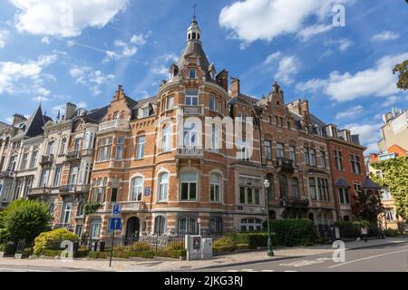 Historische Architektur des Square Ambiorix, Brüssel, Belgien Stockfoto