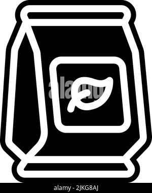 Seeds Symbol schwarze Vektorgrafik. Stock Vektor