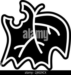 Gebrochene schwarze Vektorgrafik mit Symbol. Stock Vektor