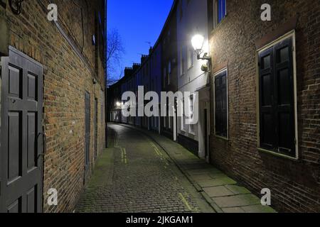 Gasse in Fish Street, Kingston-upon-Hull, East Riding of Yorkshire, Humberside, England, Großbritannien Stockfoto