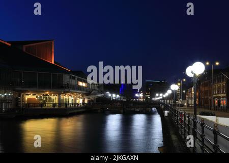 Das Einkaufszentrum Princes Quay, Prince's Dock, Kingston-upon-Hull, East Riding of Yorkshire, Humberside, England, Großbritannien Stockfoto