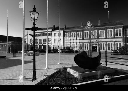 Architektur in Nelson Street, Hull Marina, Kingston-upon-Hull, East Riding of Yorkshire, Humberside, England, Großbritannien Stockfoto