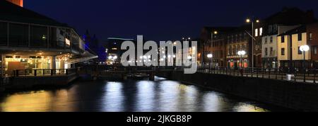 Das Einkaufszentrum Princes Quay, Prince's Dock, Kingston-upon-Hull, East Riding of Yorkshire, Humberside, England, Großbritannien Stockfoto