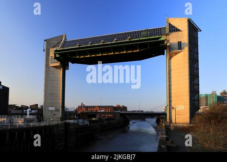 Der Fluss Hull Gezeitenflutwehr, Kingston-upon-Hull, East Riding of Yorkshire, Humberside, England, Großbritannien Stockfoto