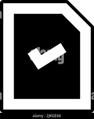 Korrekte Darstellung des schwarzen Symbols. Stock Vektor