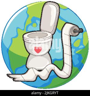 World Toilet Day Konzept Vektor-Illustration Stock Vektor