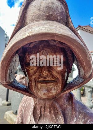 Fantasy-Statue in Santa Lucia de Tirajana Dorf, Gran Canaria, Kanarische Inseln, Spanien in Europa Stockfoto