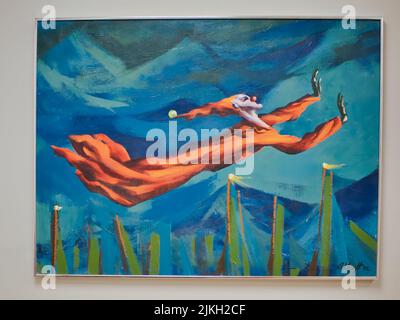 St Joseph Missouri 24. Juli 2022 - Untitled (Dream Flying) von Arthur Kraft 1972 Stockfoto